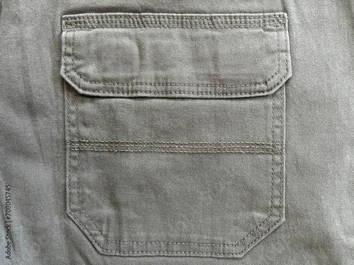 Closed pocket on pair of pants