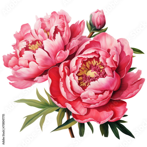 beautiful Peony bouquet in vibrant and soft pink represents the meaning of good fortune and happiness in marriage