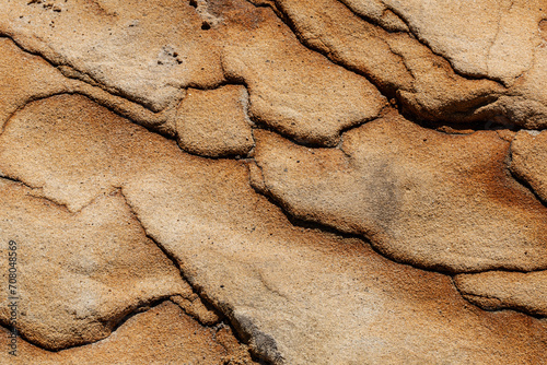 Detail of paramoudras in the cliffs of Jaizkibel photo
