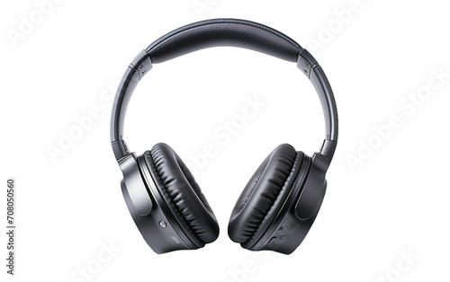 Sleek Portable Noise Canceling Headphone Design Isolated on Transparent Background PNG.