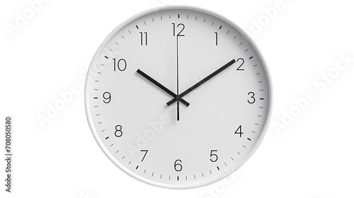 wall clock isolated on white