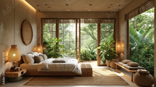 Nature Escape Bedroom Atmosphere © selentaori