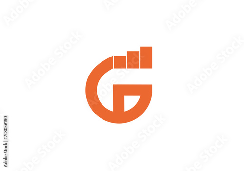 Letter G creative 3d technological arrow logo. ester G logo with arrow concept Letter G with Arrow Logo Design. Simple letter G logo design with an arrow on the side pointing up.