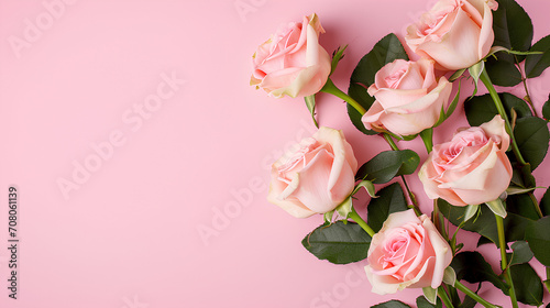 Wallpaper Mural Mother Day and Women Day Abstract Background with Roses and Copyspace Torontodigital.ca