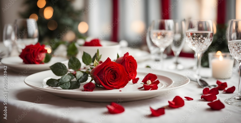 wedding table setting with roses wedding table setting with roses