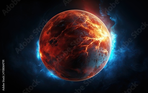 Alien planet background