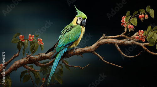 blue and yellow macaw