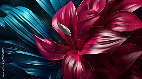 red and white flower