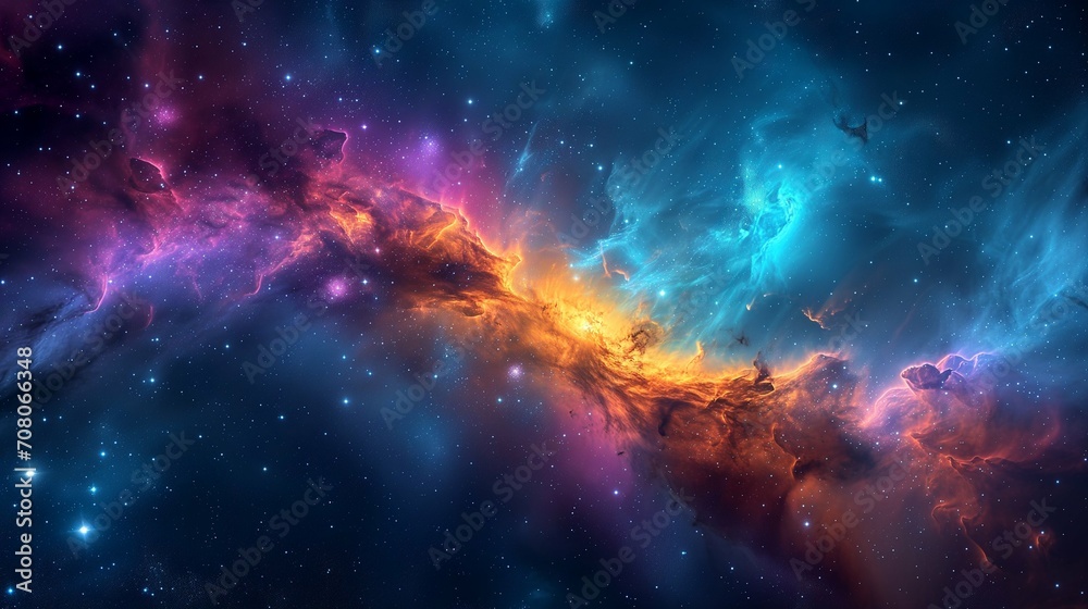Deep space nebula background