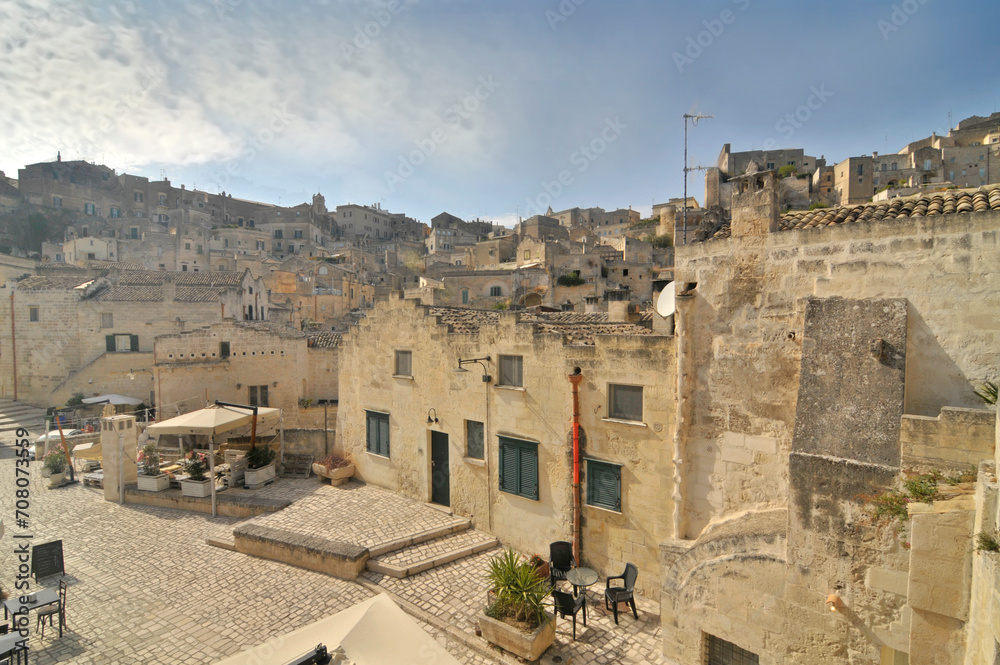 Obraz premium Narrow streets of the Italian city of Matera