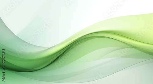 abstract background with green waved lines for brochure, website, flyer design.