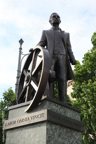 A statue in Poznań, Poland