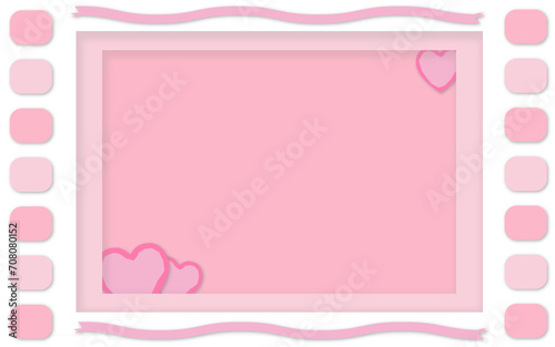 Paper cut background. love, hearts, valentine
