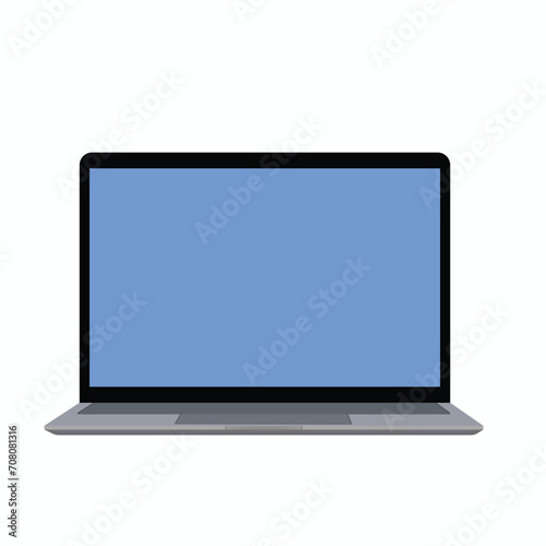 laptop illustration on white background