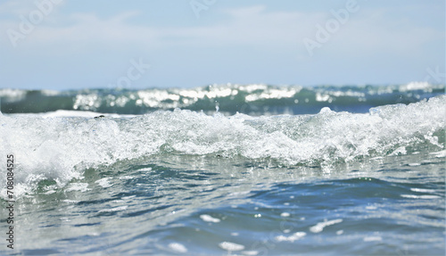 Fototapeta Naklejka Na Ścianę i Meble -  waves on the sea. water splash in the sea