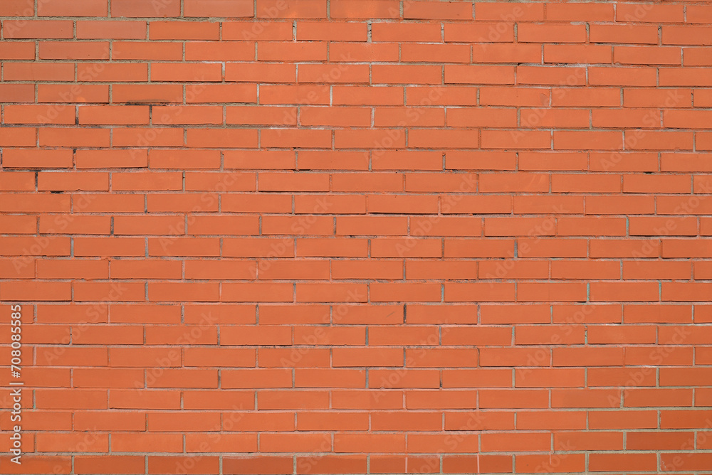New Brick wall painted with red paint. New Brick wall painted with red paint.