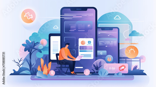 Businesswoman analyzing and calculating data for long term investment growth goals and company finance balance, Business strategy and plan for target. Economic analysis of Digital marketing. 