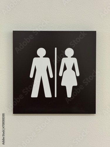 Men's and women's toilet sign (black) , Restroom symbol, WC sign icon. Toilets Icon Unisex.Toilet symbol. man and woman icons.