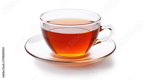 Cup of tea with white background