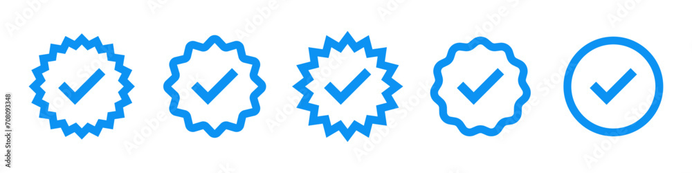 Verification starburst sticker set