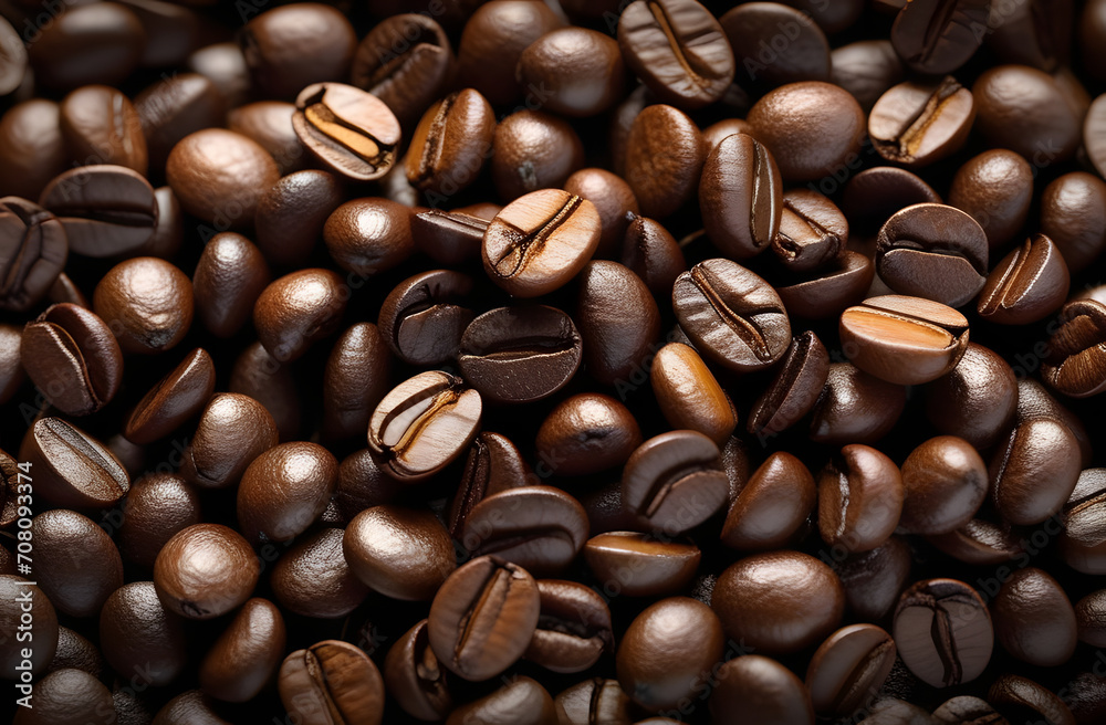 Fototapeta premium coffee beans background. 