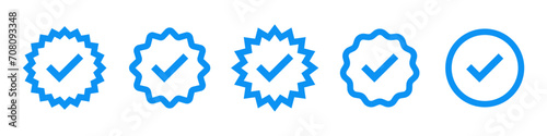 Verification starburst sticker set
