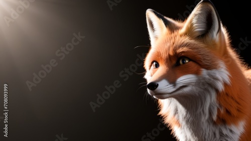 red fox portrait ai generated © Alena Shelkovnikova
