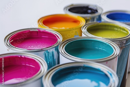 Colorful Bucket Cans for Decorating and Painting Purposes