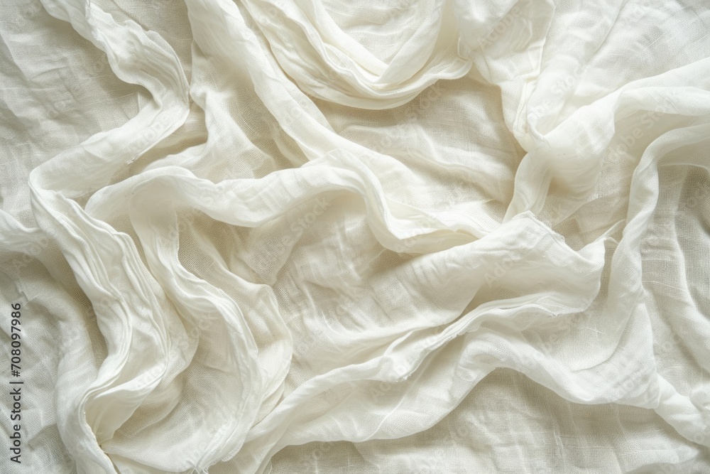 Rough Linen: Torn White Fabric Texture with Abstract Grunge Background Rough Linen: Torn White Fabric Texture with Abstract Grunge Background