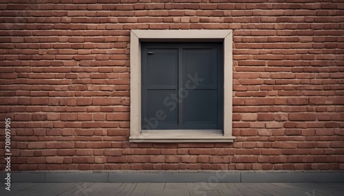 window on a brick wall