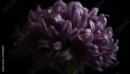 A beautiful purple flower blossoms in nature elegant bouquet generated by AI