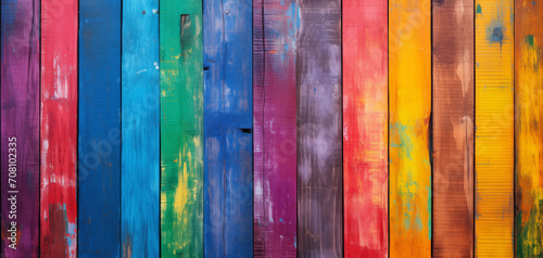Rainbow boards and textured faded paint for wallpaper or background 004