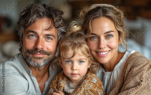 Family portrait, studio pho...
