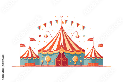 circus vector flat minimalistic asset isolated vector style illustration