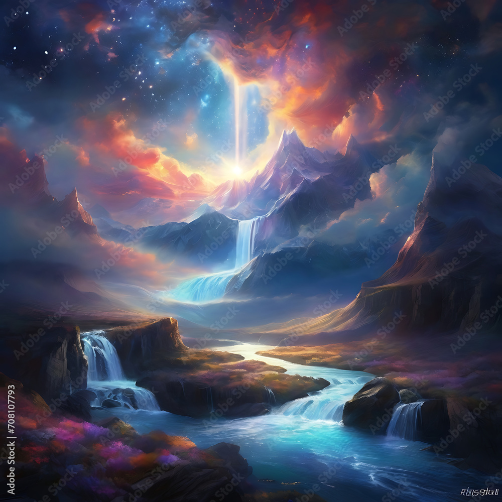 Naklejka premium Brain Skull generative ai