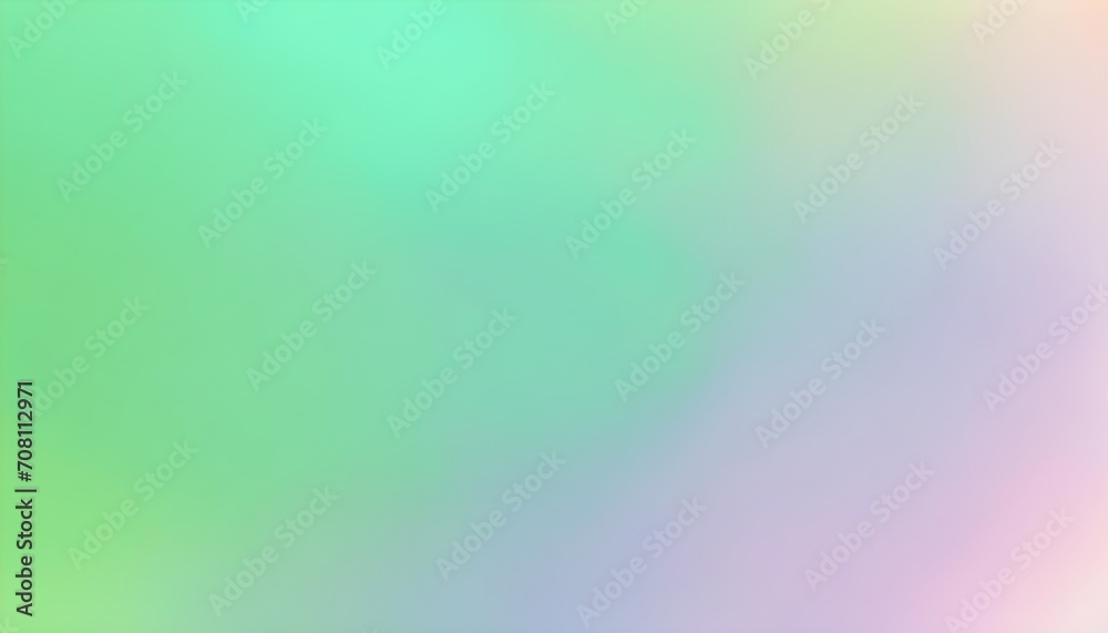 pastel colors cute green, yellow, holographic gradient background design, wallpaper, Flat lay.