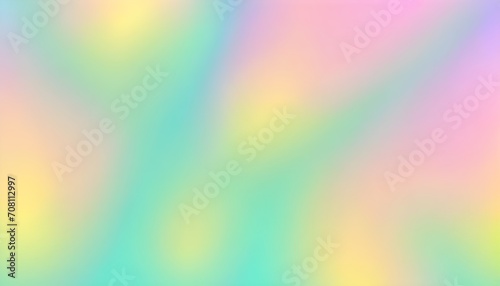 pastel colors cute green, yellow, holographic gradient background design, wallpaper, Flat lay.