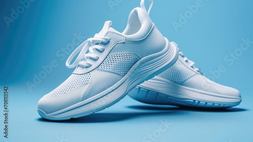 pair of modern, streamlined sneakers for casual and athletic