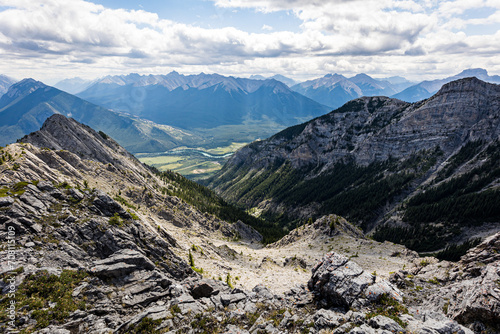 Panoramic view in alberta, canada
