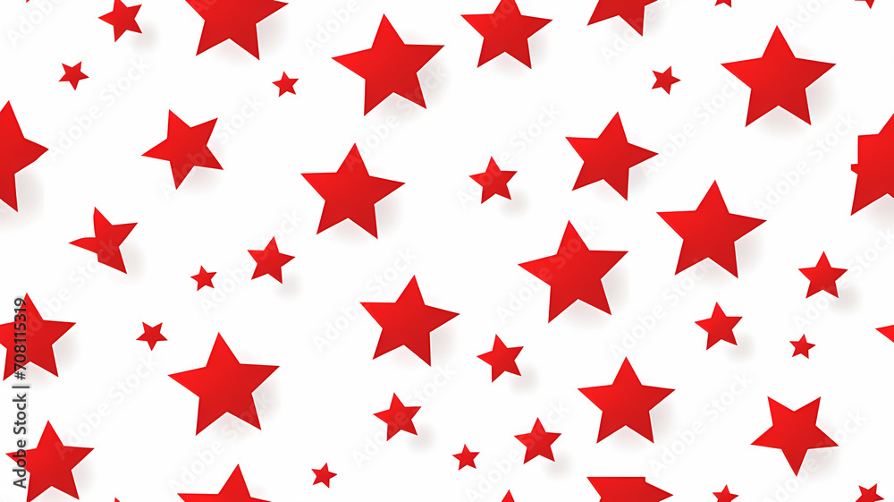 Red stars on a plain white background, for background or wallpaper use and text overlay Red stars on a plain white background, for background or wallpaper use and text overlay