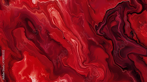Smooth fire red marbled surface background or wallpaper or website or header, copy text space for words photo