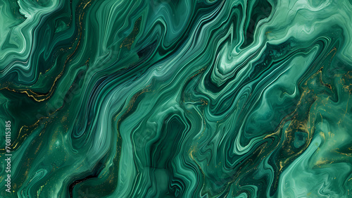 Smooth forest green marbled surface background or wallpaper or website or header, copy text space for words