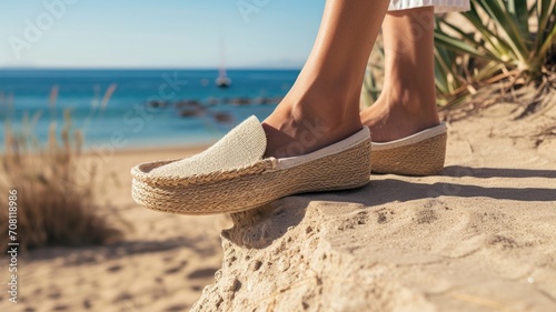 Easygoing espadrilles with a comfortable sole, perfect for a relaxed summer look