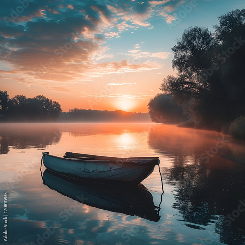 sunset on the river © Саша Смирнов