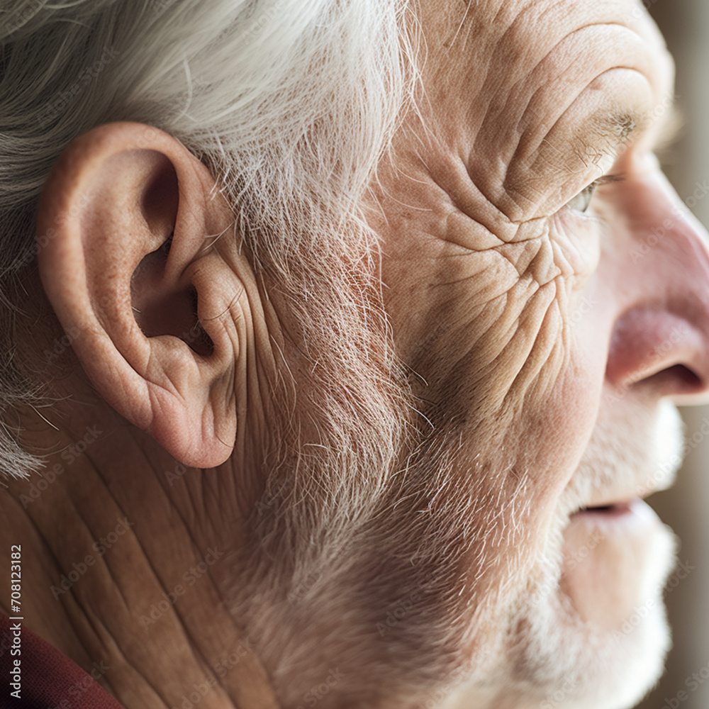 Portrait of an elderly man.