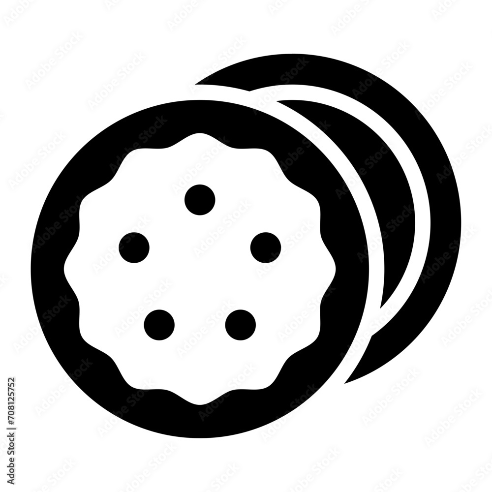 Fototapeta premium Cookies sweet icon