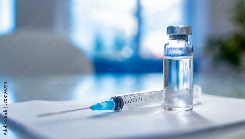 syringe and vials syringe and vials