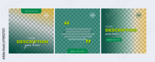 Agriculture and farming, social media template for Instagram. Agronomy, Farm Instagram feed