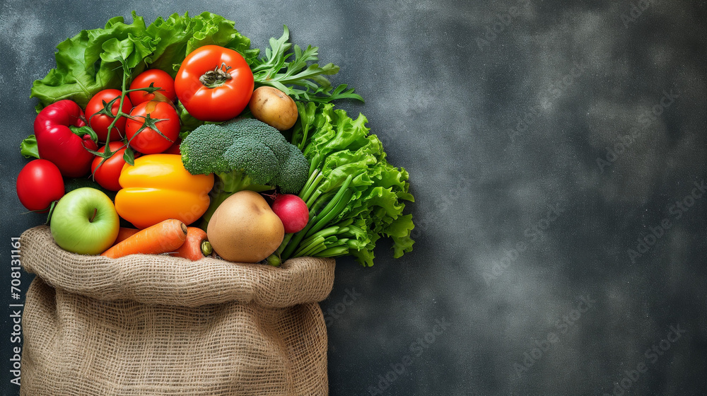 fresh vegetables in a basket