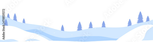 Landscape winter with tree